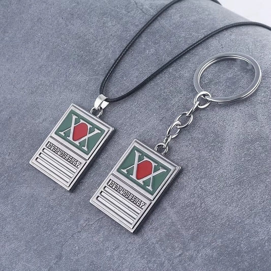 Anime Hunter X Hunter Keychain GON FREECSS License Pendant Key Chain for Women Men Car Keyring Jewelry Accessories