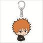 Popular Classics Anime Acrylic Keychain Fashion Kurosaki Ichigo Ishida Uryuu Kuchiki Rukia Cartoon Figures Key Chain Bag Pendant