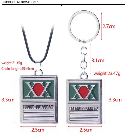 Anime Hunter X Hunter Keychain GON FREECSS License Pendant Key Chain for Women Men Car Keyring Jewelry Accessories