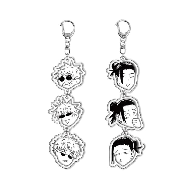 Gojo x Geto Jujutsu Kaisen Keychain (One Piece)
