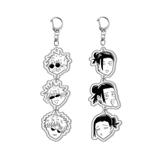 Gojo x Geto Jujutsu Kaisen Keychain (One Piece)
