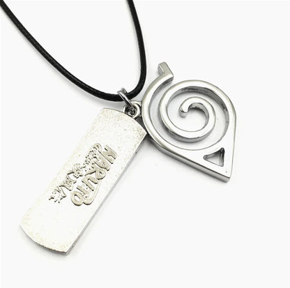 Naruto Headband Logo Necklace with Keychain Pendant